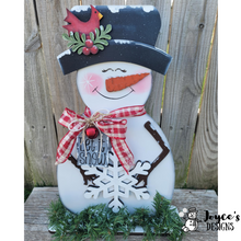 Load image into Gallery viewer, SnowmanLet it Snow shelf sitter
