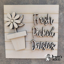 Load image into Gallery viewer, Interchangeable Wooden Tissue Box Cover – Fits 4.25” Insert Signs – DIY Home Décor Cube Base