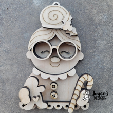 Load image into Gallery viewer, Mrs. Clause with gingerbread Ornament