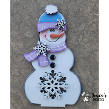Load image into Gallery viewer, Tealight Snowman Snowflake Cutout