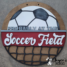 Load image into Gallery viewer, Soccer Field Door Hanger