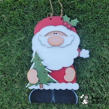 Load image into Gallery viewer, Christmas Santa and Tree Doorhanger