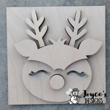 Load image into Gallery viewer, Interchangeable Wooden Tissue Box Cover – Fits 4.25” Insert Signs – DIY Home Décor Cube Base