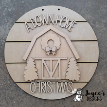 Load image into Gallery viewer, A Downhome Christmas Barn Doorhanger