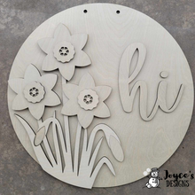 Load image into Gallery viewer, Daffodil Spring Doorhanger