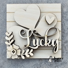 Load image into Gallery viewer, Interchangeable Wooden Tissue Box Cover – Fits 4.25” Insert Signs – DIY Home Décor Cube Base