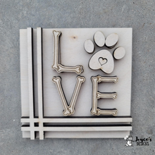 Load image into Gallery viewer, Interchangeable Wooden Tissue Box Cover – Fits 4.25” Insert Signs – DIY Home Décor Cube Base