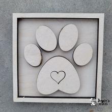 Load image into Gallery viewer, Interchangeable Wooden Tissue Box Cover – Fits 4.25” Insert Signs – DIY Home Décor Cube Base