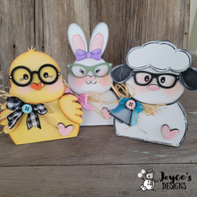 Load image into Gallery viewer, Bunny With Glasses Shelf Sitter
