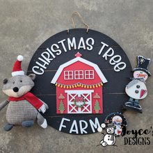 Load image into Gallery viewer, Christmas Tree Farm Barn Doorhanger