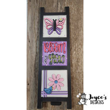 Load image into Gallery viewer, Interchangeable Standing Ladder Frame Shelf Sitter Design