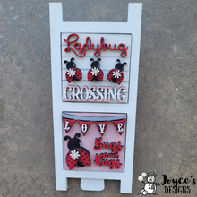 Load image into Gallery viewer, Interchangeable Standing Ladder Frame Shelf Sitter Design