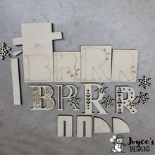 Load image into Gallery viewer, BRRR snowman Woodblocks