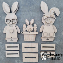 Load image into Gallery viewer, Bunny Family Shelf Sitter Set
