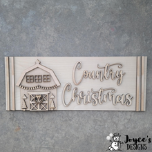 Load image into Gallery viewer, Country Christmas Mantel Sign