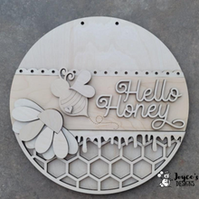 Load image into Gallery viewer, Hello Honey doorhanger
