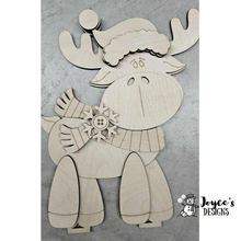 Load image into Gallery viewer, Moose with Trees shelf sitter