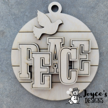Load image into Gallery viewer, Peace ornament