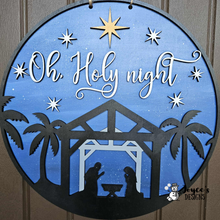Load image into Gallery viewer, Oh Holy Night Manager Scene doorhanger