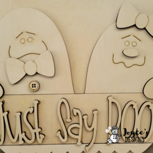 Load image into Gallery viewer, Just Say Boo doorhanger