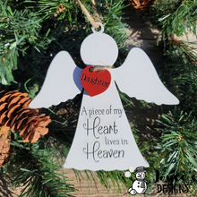 Load image into Gallery viewer, Mom Memorial Ornament, Dad Memorial Ornament, Christmas in Heaven, Memorial Ornament, Christmas Wooden Ornament Kit, DIY Christmas Decor, Kids Christmas Crafts