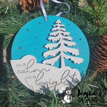 Load image into Gallery viewer, All Is Calm Winter Tree Ornament
