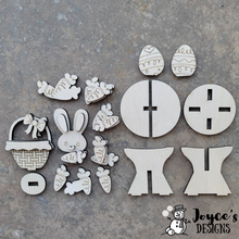 Load image into Gallery viewer, Easter Gumball Machine and Riser Filler, DIY Easter, Bunny Easter, Easter Bunny, Hipity Hopity, Carrot, DIY painting kits, Kids Easter Crafts