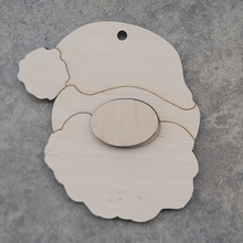 Load image into Gallery viewer, Santa Face Ornament, Santa, Kids Christmas Ornament, Christmas Wooden Ornament Kit, DIY Christmas Decor, Kids Christmas Crafts
