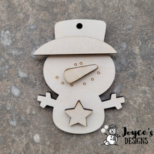 Load image into Gallery viewer, Snowman Trio Ornament, Snowman Ornament, Ornament Kit, DIY ornament