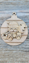 Load image into Gallery viewer, Santa, Santa in Vintage Red Truck, Ornament Kit, DIY ornament