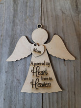 Load image into Gallery viewer, Mom Memorial Ornament, Dad Memorial Ornament, Christmas in Heaven, Memorial Ornament, Christmas Wooden Ornament Kit, DIY Christmas Decor, Kids Christmas Crafts