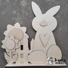 Load image into Gallery viewer, Spring/Bunny shelf sitter, DIY Easter, Bunny Easter, Easter Bunny, Hipity Hopity, Carrot, DIY painting kits, Kids Easter Crafts