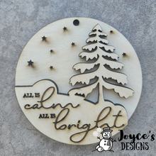 Load image into Gallery viewer, All Is Calm Winter Tree Ornament