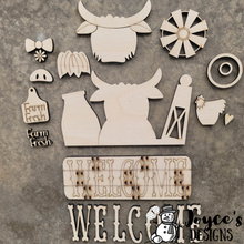 Load image into Gallery viewer, Farmhouse Interchangeable Bread Board Shelf Sitter Design