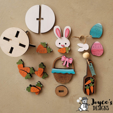 Load image into Gallery viewer, Easter Gumball Machine and Riser Filler, DIY Easter, Bunny Easter, Easter Bunny, Hipity Hopity, Carrot, DIY painting kits, Kids Easter Crafts