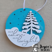 Load image into Gallery viewer, All Is Calm Winter Tree Ornament