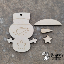 Load image into Gallery viewer, Snowman Trio Ornament, Snowman Ornament, Ornament Kit, DIY ornament