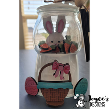 Load image into Gallery viewer, Easter Gumball Machine and Riser Filler, DIY Easter, Bunny Easter, Easter Bunny, Hipity Hopity, Carrot, DIY painting kits, Kids Easter Crafts