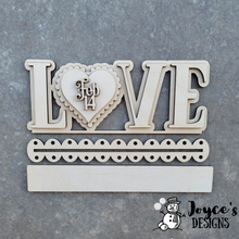 Load image into Gallery viewer, Valentine's Day  shelf sitter, Wood Shelf Sitter Kit, DIY Shelf Sitter