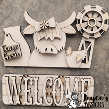 Load image into Gallery viewer, Farmhouse Interchangeable Bread Board Shelf Sitter Design