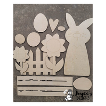 Load image into Gallery viewer, Spring/Bunny shelf sitter, DIY Easter, Bunny Easter, Easter Bunny, Hipity Hopity, Carrot, DIY painting kits, Kids Easter Crafts
