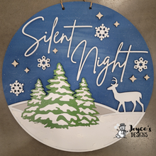 Load image into Gallery viewer, Silent night wildlife doorhanger
