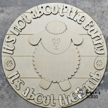 Load image into Gallery viewer, Easter is all about the lamb– Faith-Inspired Wood Sign for Front Door or Wall Décor (Copy)
