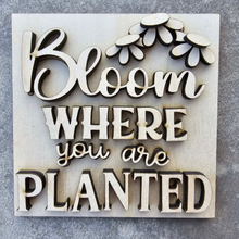 Load image into Gallery viewer, Interchangeable Wooden Tissue Box Cover – Fits 4.25” Insert Signs – DIY Home Décor Cube Base
