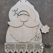 Load image into Gallery viewer, Santa Please Stop Here doorhanger
