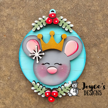 Load image into Gallery viewer, Mouse King Ornament Wood Blank | Nutcracker DIY Christmas Craft | 4.25" x 5.5" Unfinished Wood Cutout for Painting
