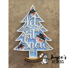 Load image into Gallery viewer, Shelf Sitting Tree Snowman
