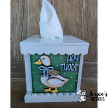 Load image into Gallery viewer, Interchangeable Wooden Tissue Box Cover – Fits 4.25” Insert Signs – DIY Home Décor Cube Base
