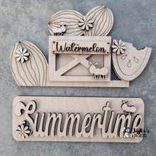 Load image into Gallery viewer, Farmhouse Interchangeable Bread Board Shelf Sitter Design
