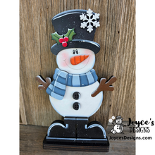 Load image into Gallery viewer, Mr. Snowman Shelf Sitter – 7.25" x 12" DIY Wood Blank
